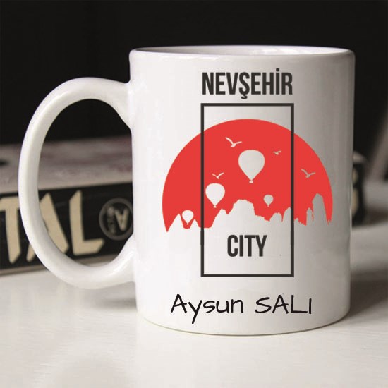 Nevşehir Silüeti kupa bardak, Nevşehir kupa bardak baskı